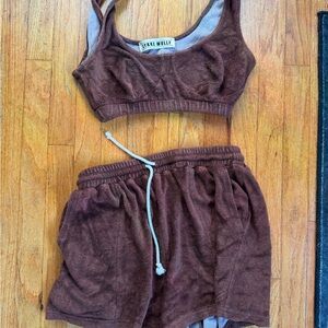 Lykke Wullf Brown Two-Piece set for